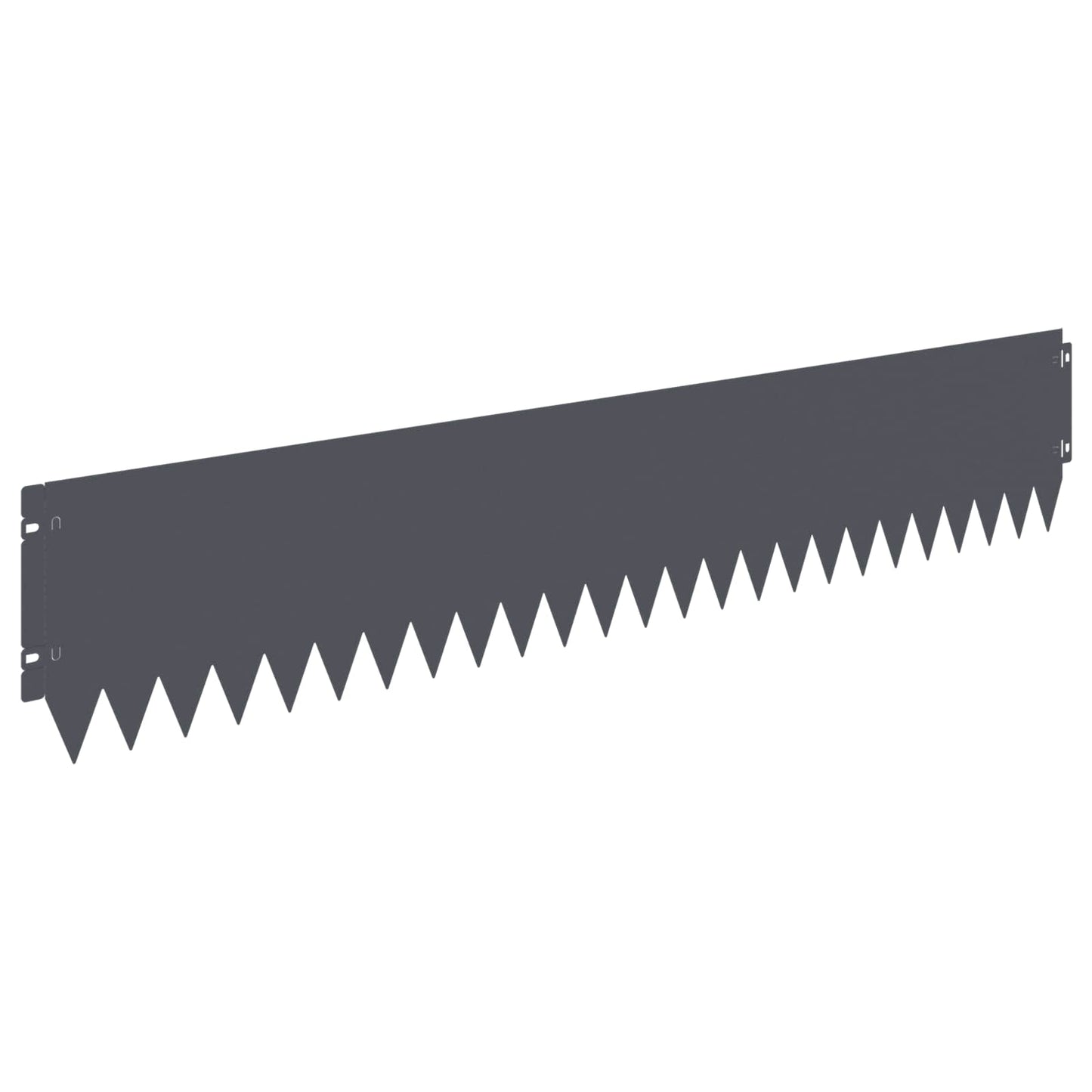 Lawn Edging 10 pcs 103 x 20 cm Steel Anthracite