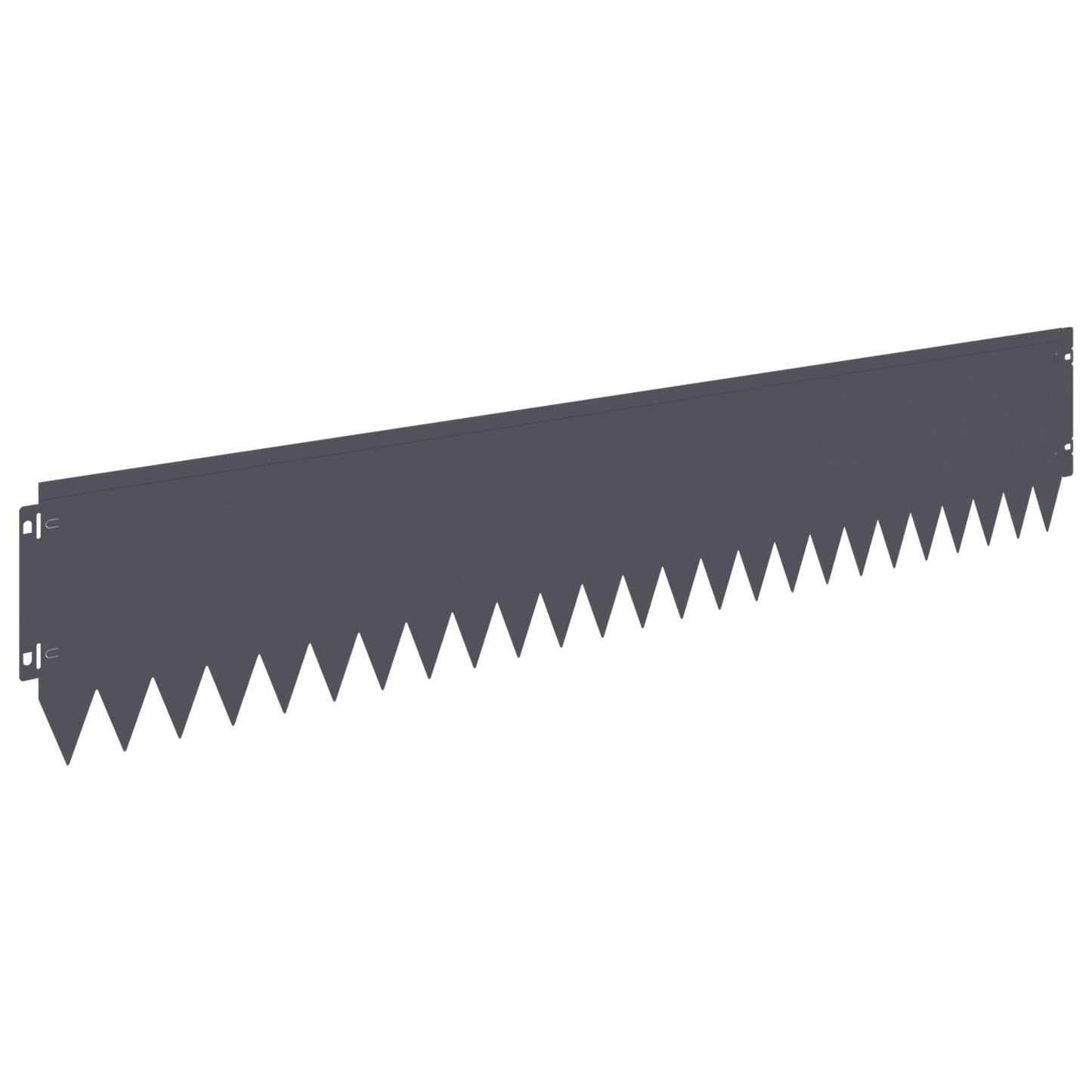 Lawn Edging 30 pcs 103 x 20 cm Steel Anthracite