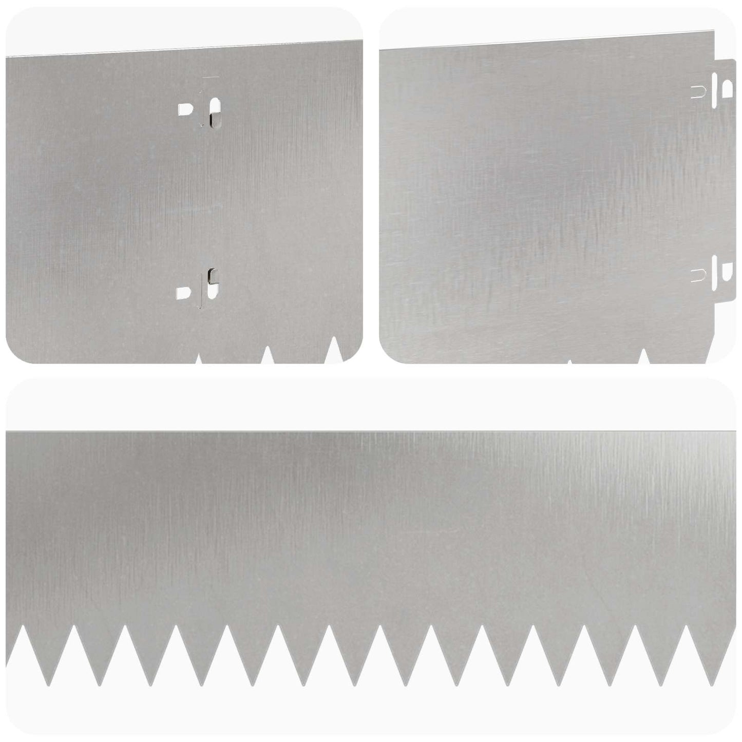 Lawn Edging 20 pcs 103 x 20 cm Steel Silver