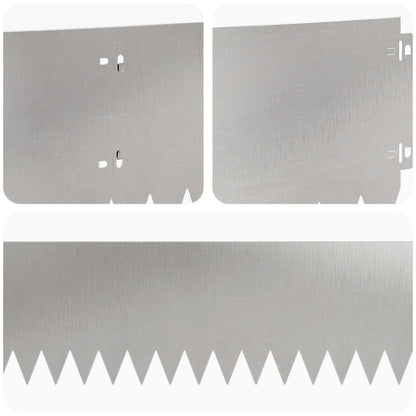 Lawn Edging 20 pcs 103 x 20 cm Steel Silver
