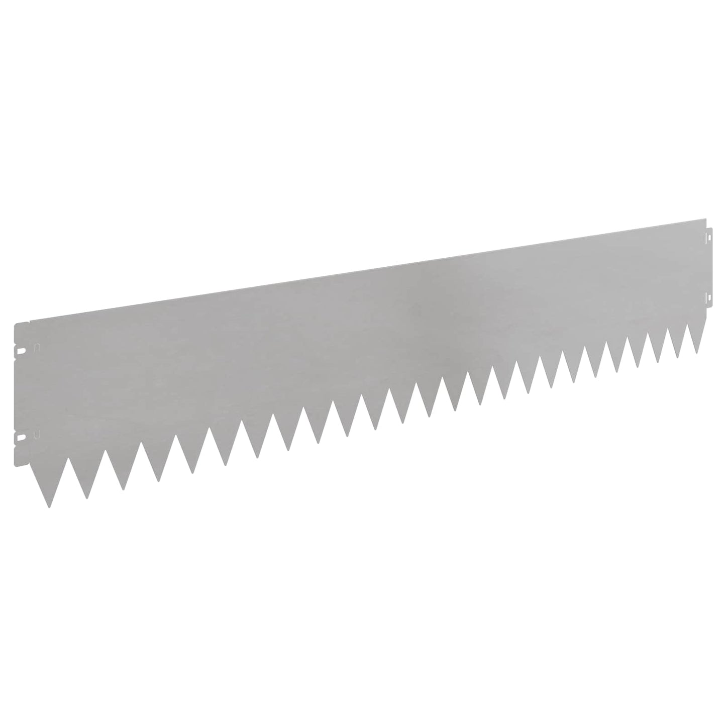 Lawn Edging 20 pcs 103 x 20 cm Steel Silver