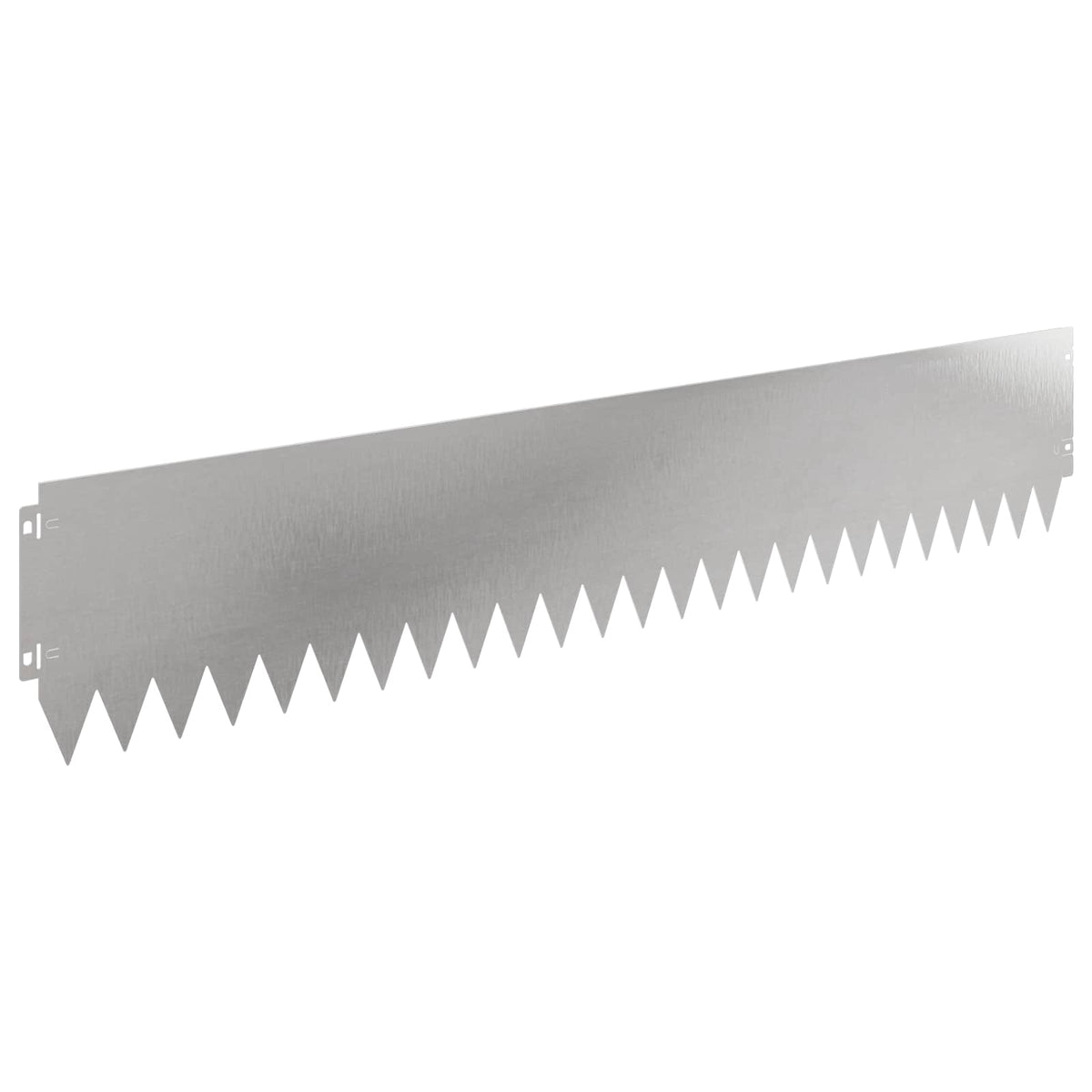 Lawn Edging 30 pcs 103 x 20 cm Steel Silver