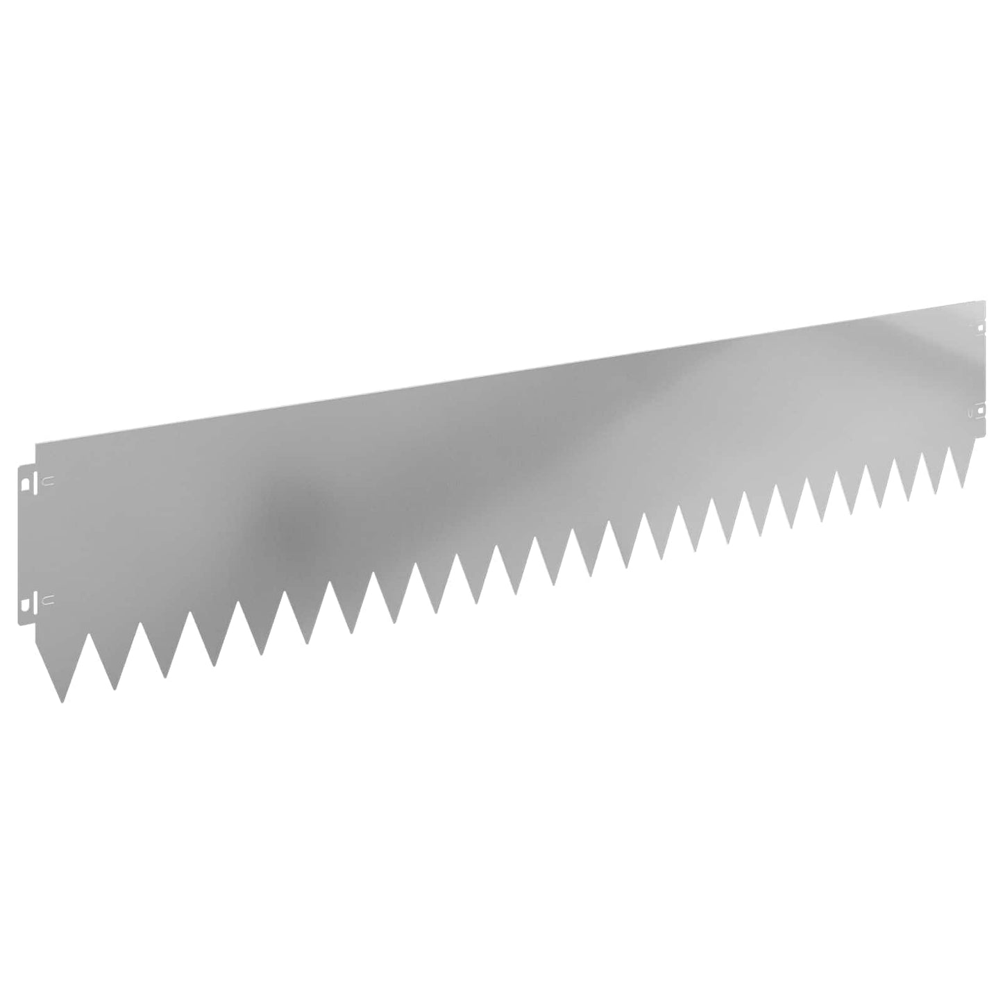 Lawn Edging 30 pcs 103 x 20 cm Steel Silver