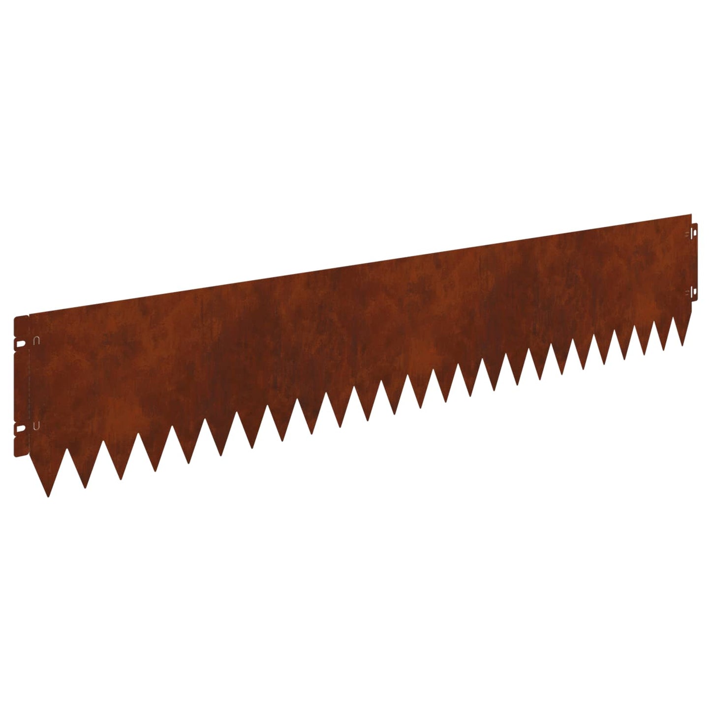 Lawn Edging 30 pcs 103 x 20 cm Steel Rusty