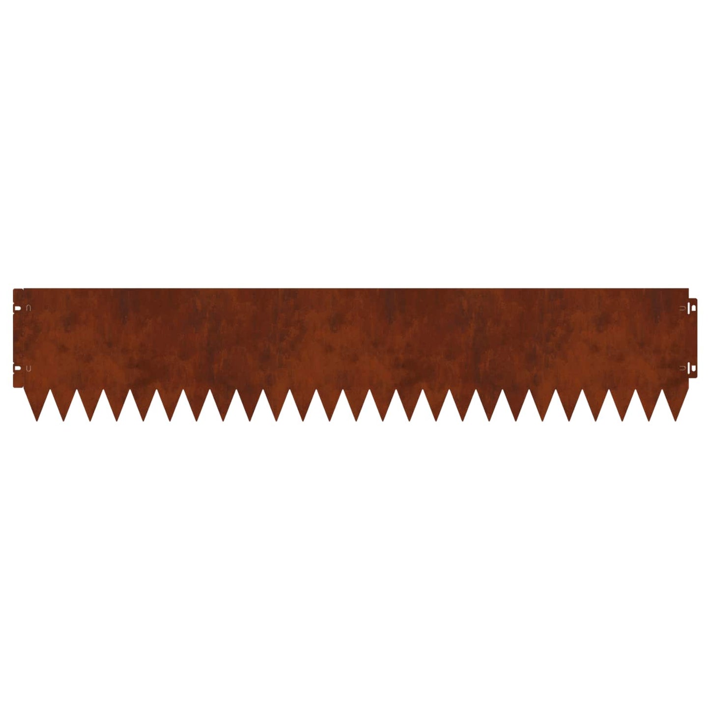 Lawn Edging 30 pcs 103 x 20 cm Steel Rusty