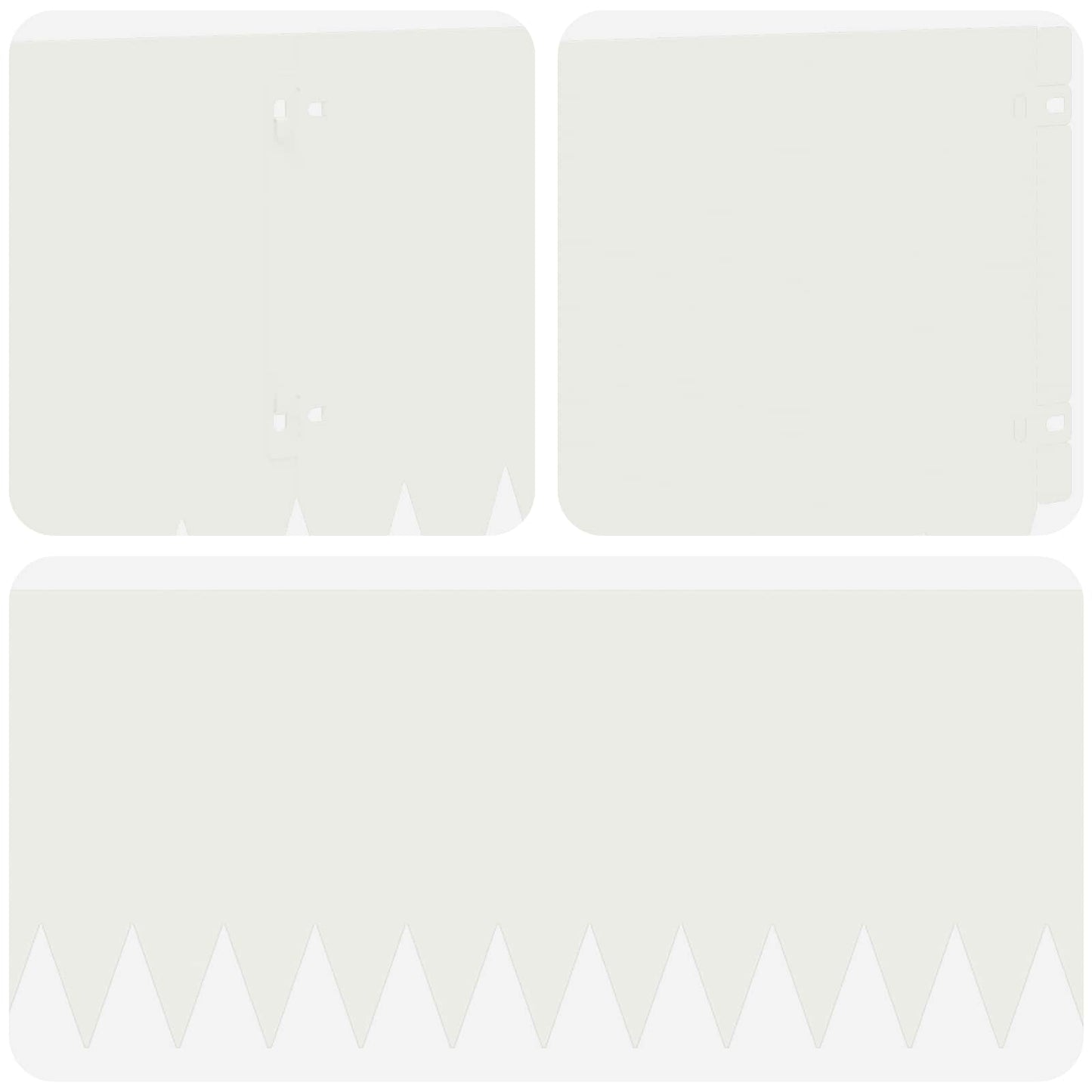 Lawn Edging 20 pcs 103 x 25 cm Steel White