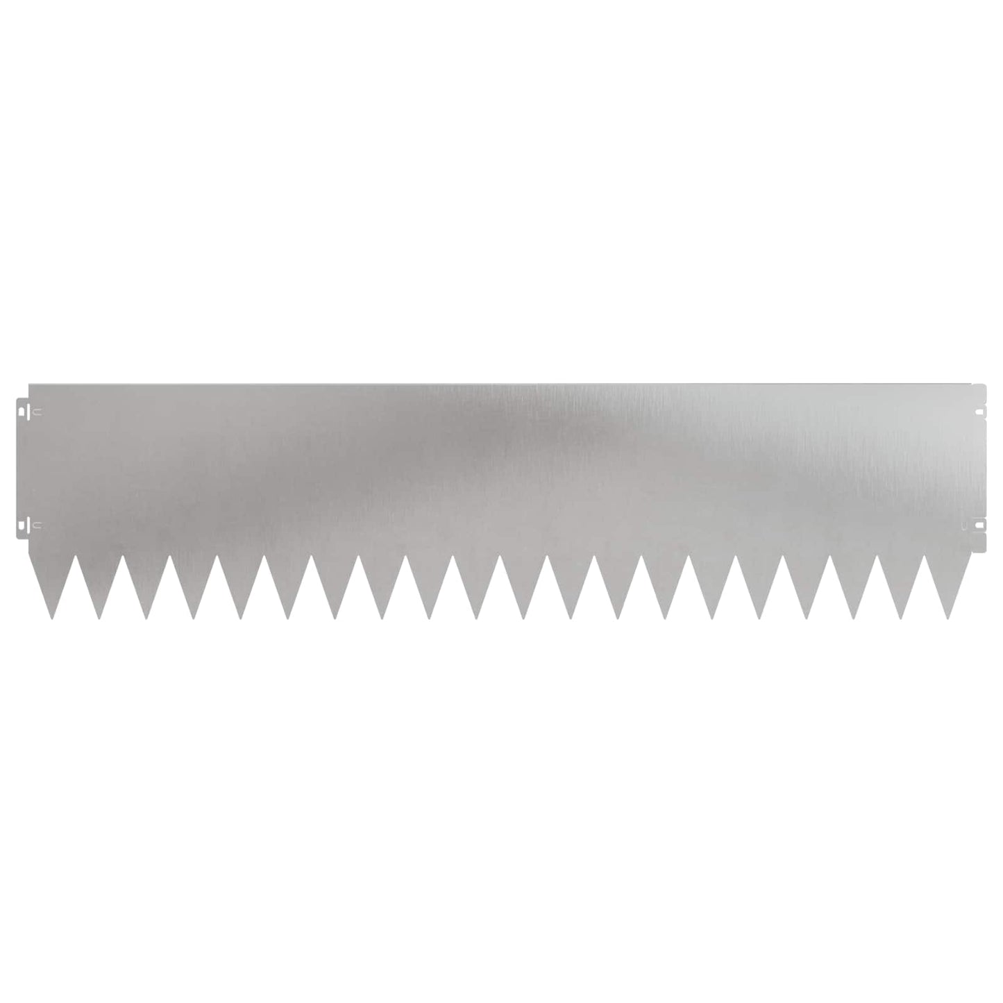 Lawn Edging 10 pcs 103 x 25 cm Steel Silver