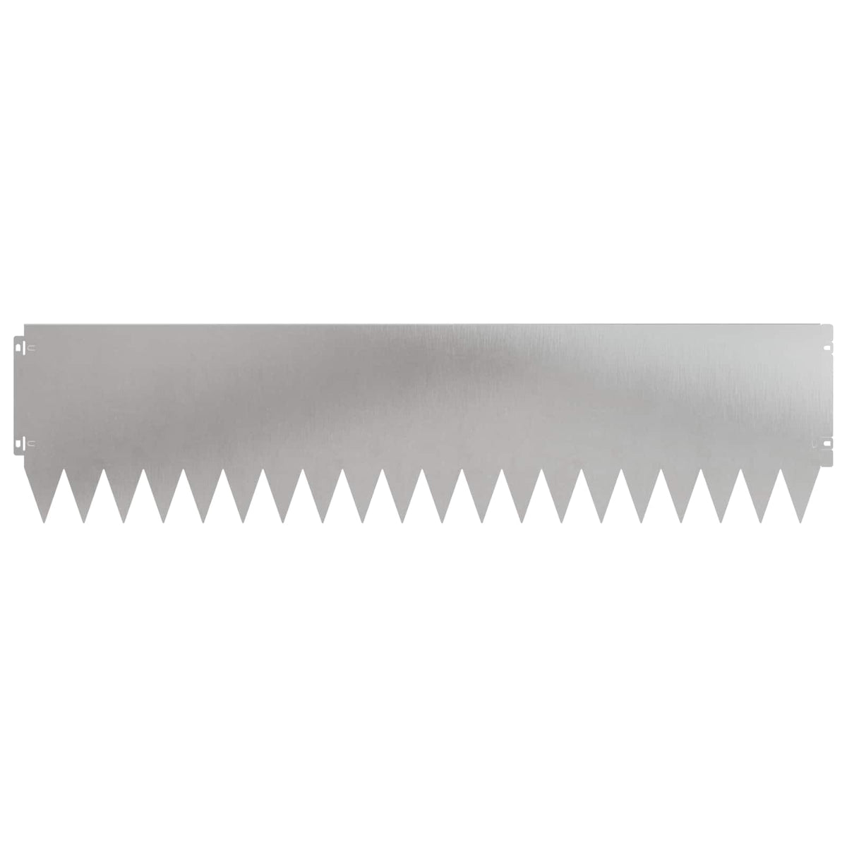 Lawn Edging 10 pcs 103 x 25 cm Steel Silver