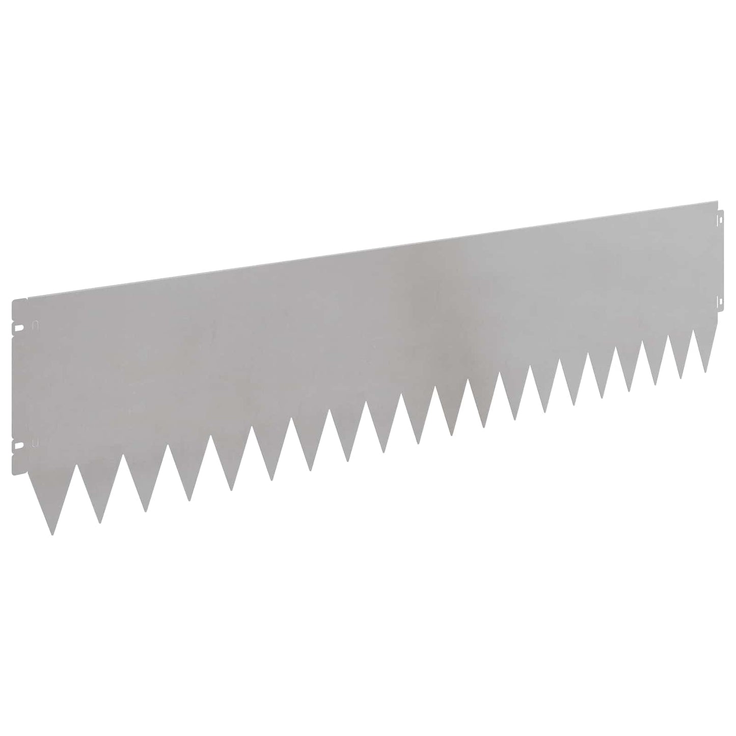 Lawn Edging 20 pcs 103 x 25 cm Steel Silver