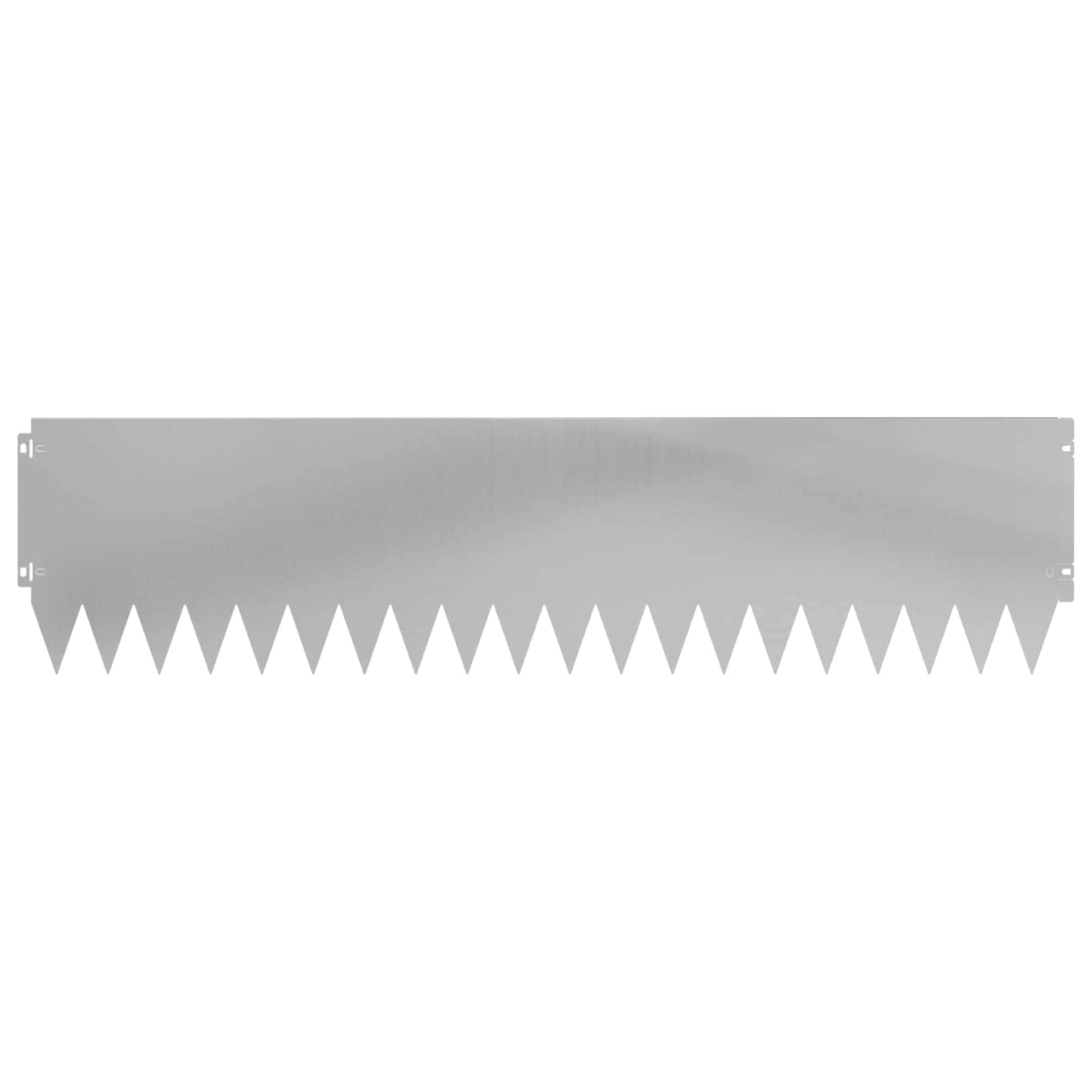 Lawn Edging 20 pcs 103 x 25 cm Steel Silver