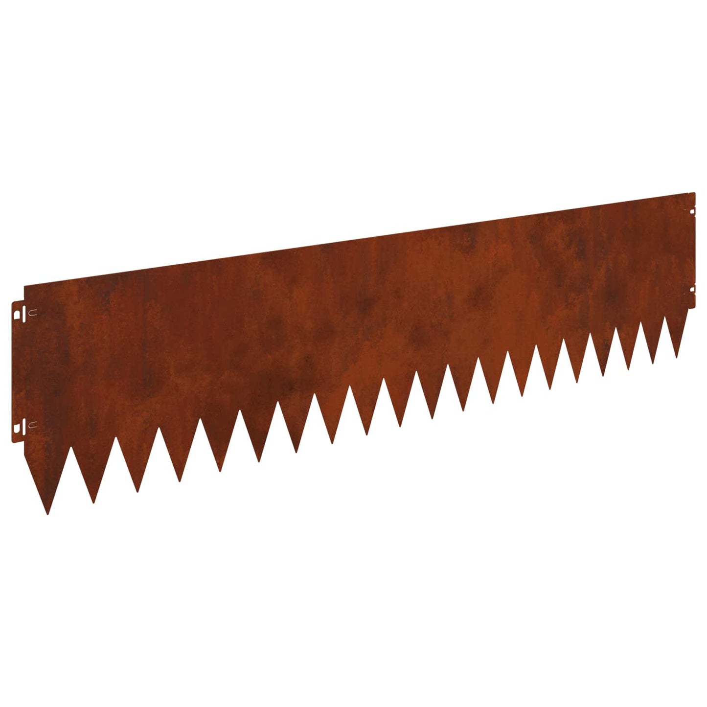 Lawn Edging 20 pcs 103 x 25 cm Steel Rusty