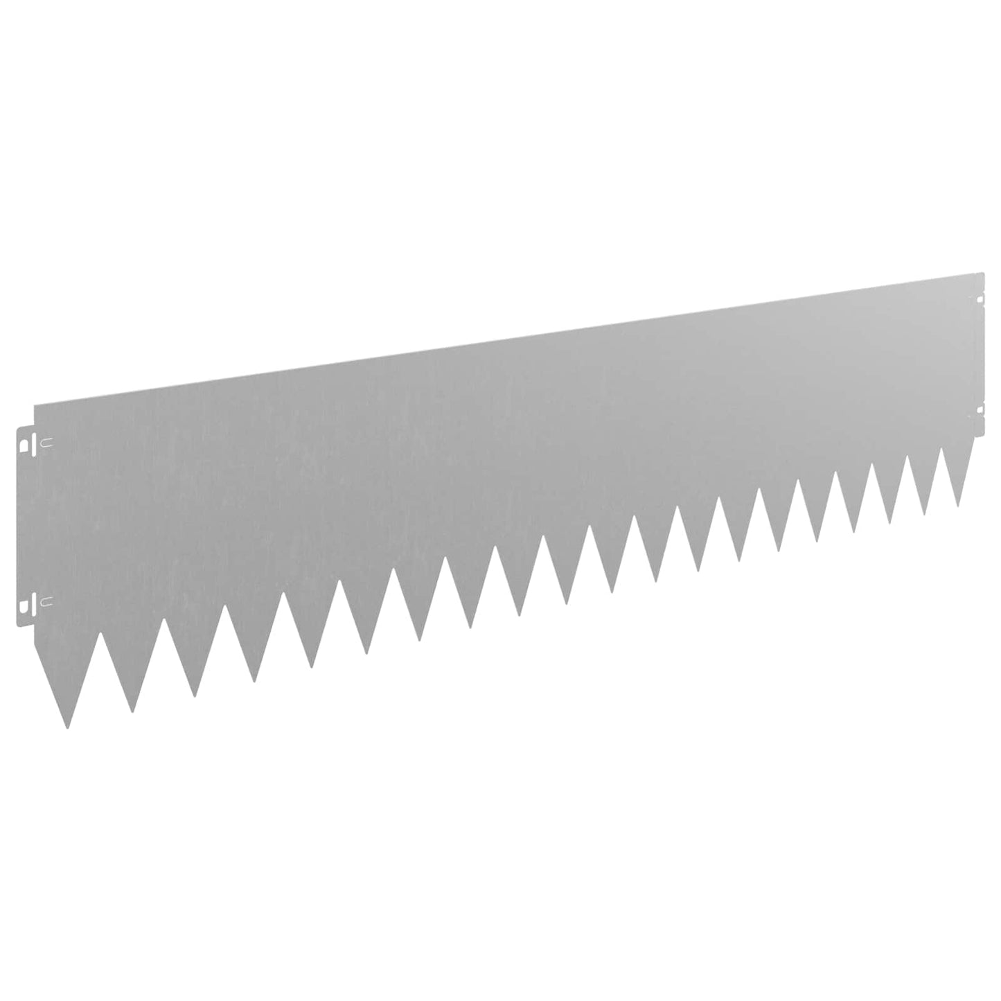 Lawn Edging 20 pcs 103 x 25 cm Steel Rusty