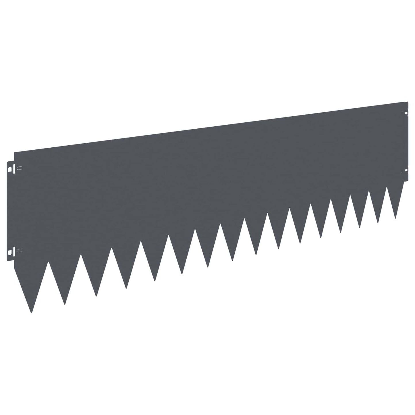 Lawn Edging 10 pcs 103 x 30 cm Steel Anthracite