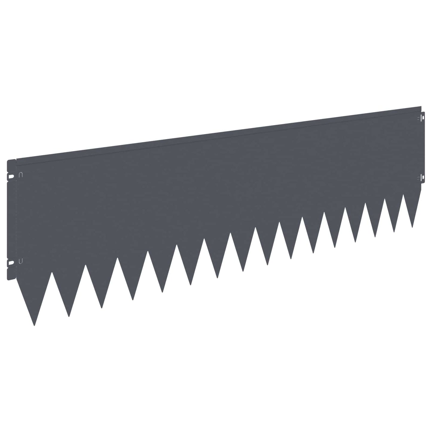 Lawn Edging 10 pcs 103 x 30 cm Steel Anthracite