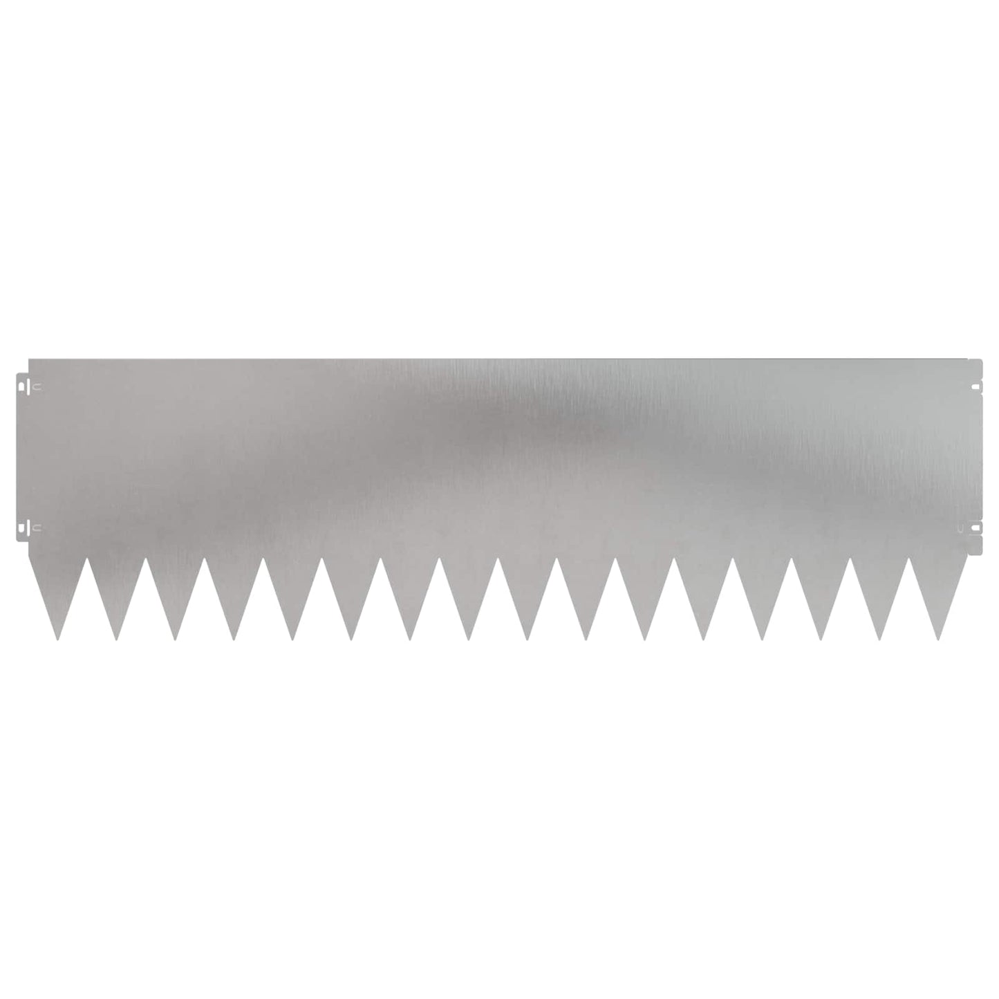 Lawn Edging 10 pcs 103 x 30 cm Steel Silver