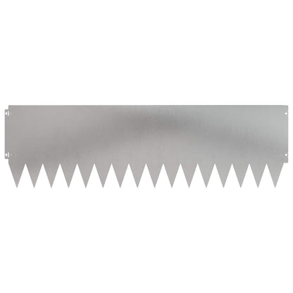 Lawn Edging 10 pcs 103 x 30 cm Stainless Steel Silver