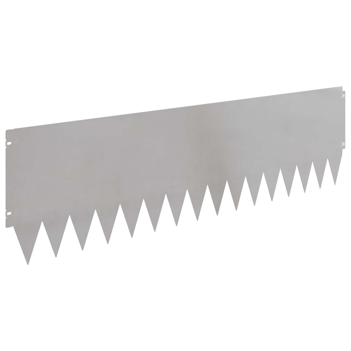 Lawn Edging 20 pcs 103 x 30 cm Steel Silver