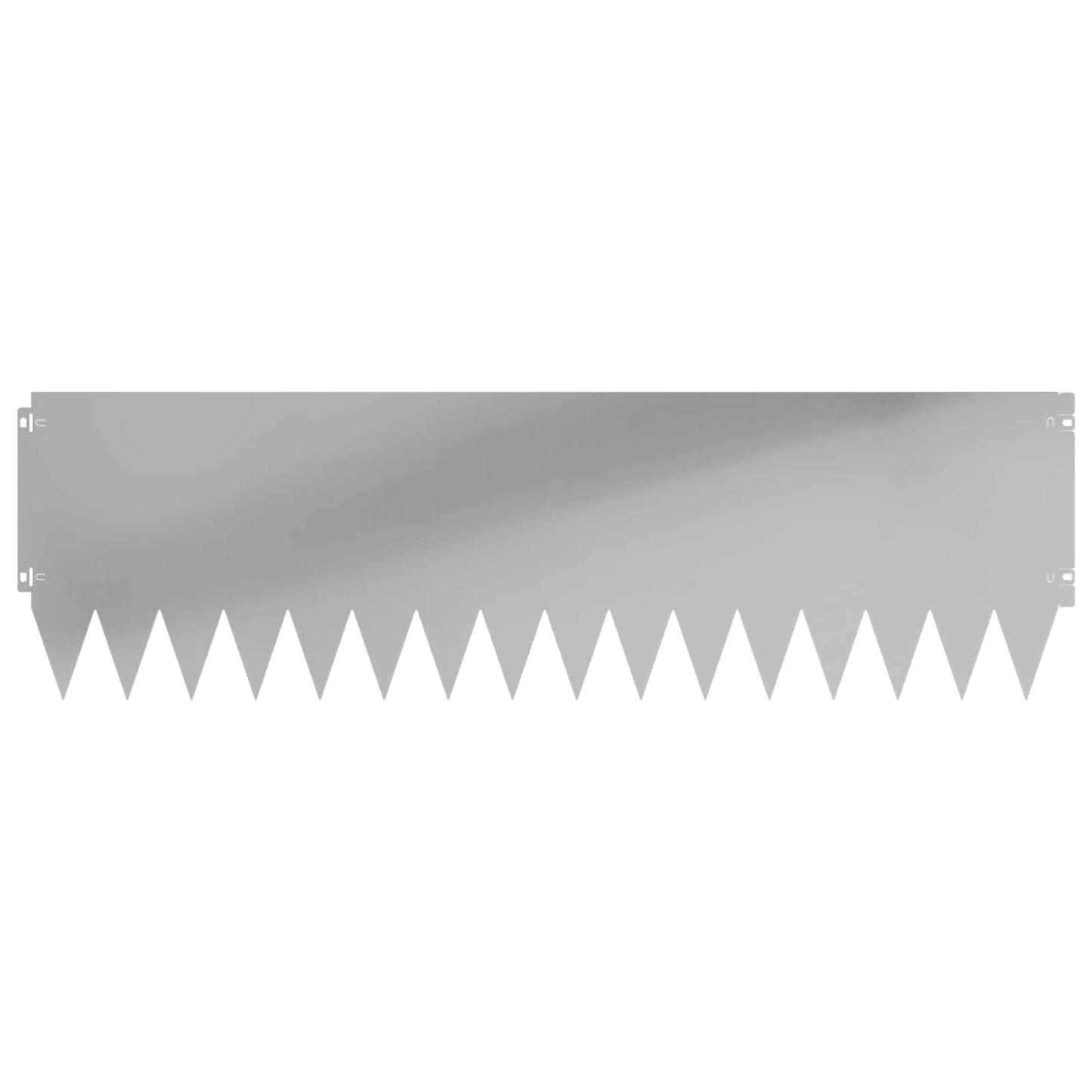 Lawn Edging 20 pcs 103 x 30 cm Steel Silver