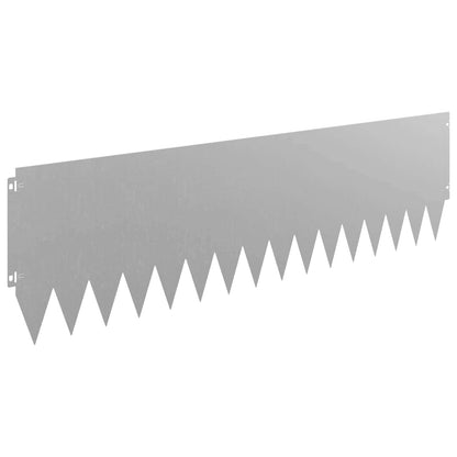 Lawn Edging 10 pcs 103 x 30 cm Steel Rusty