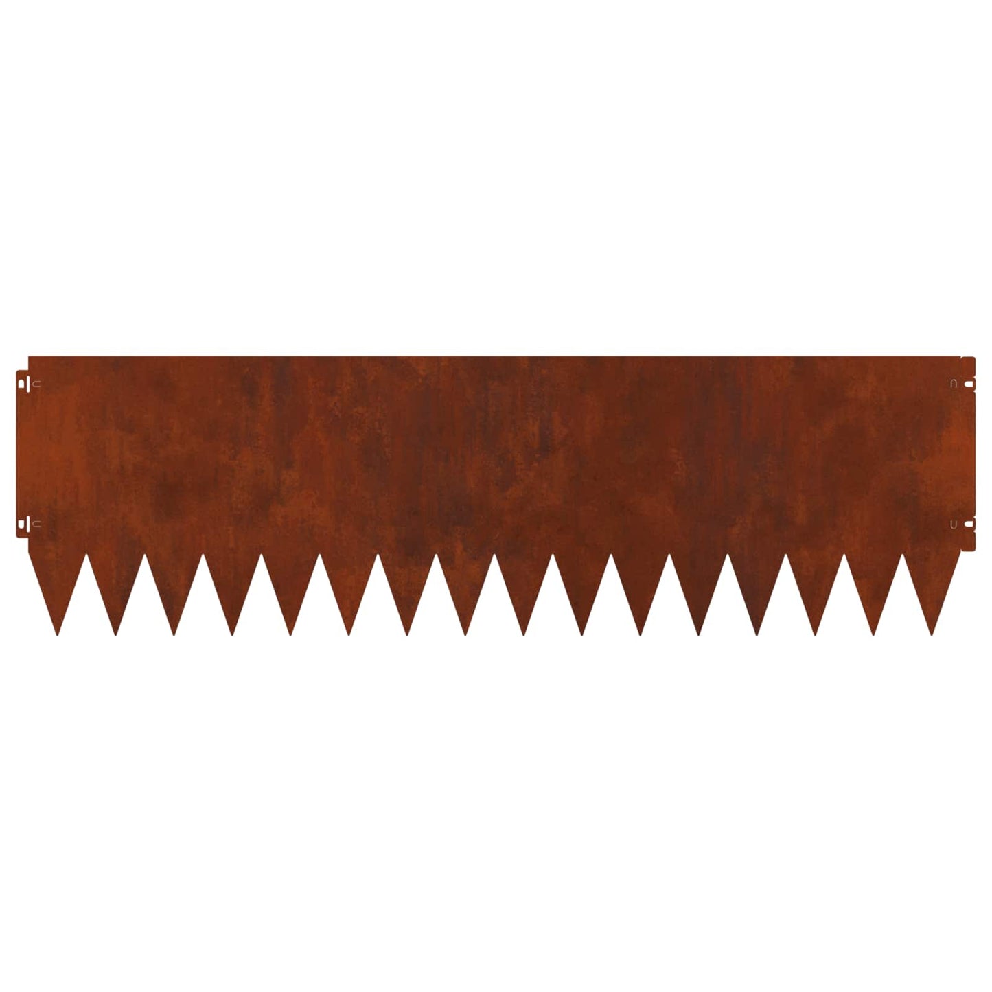 Lawn Edging 20 pcs 103 x 30 cm Steel Rusty