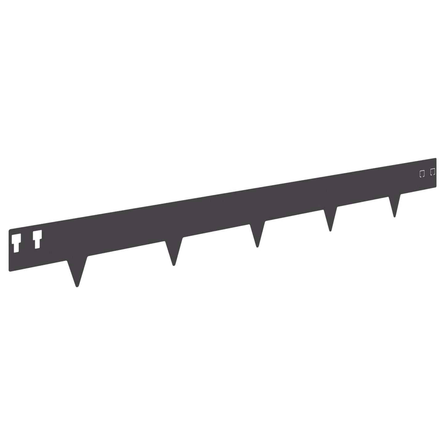 Lawn Edging 20 pcs 100 x 12 cm Steel Black