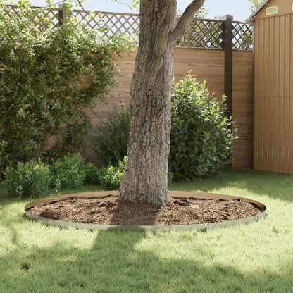 Lawn Edging 30 pcs 100 x 12 cm Steel Silver