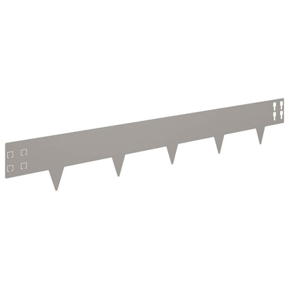 Lawn Edging 30 pcs 100 x 15 cm Steel Rusty