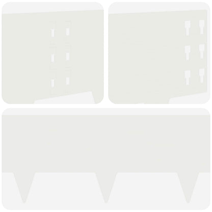 Lawn Edging 10 pcs 100 x 25 cm Steel White