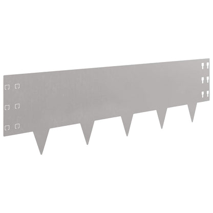 Lawn Edging 30 pcs 100 x 30 cm Steel Rusty