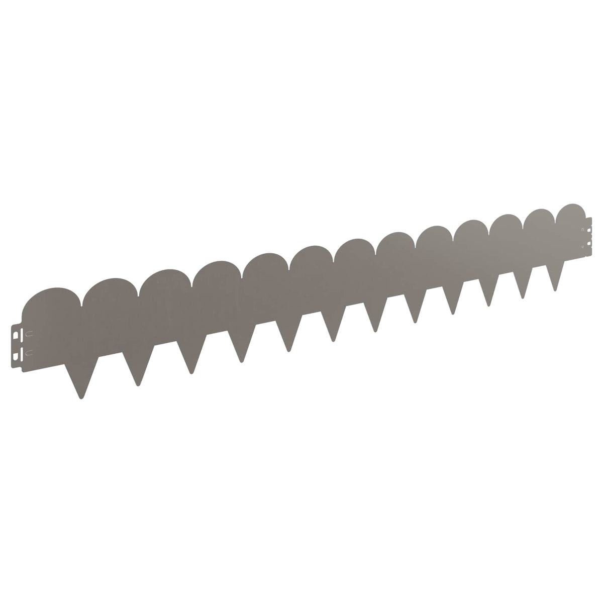 Lawn Edging 30 pcs 103 x 15 cm Steel Rusty