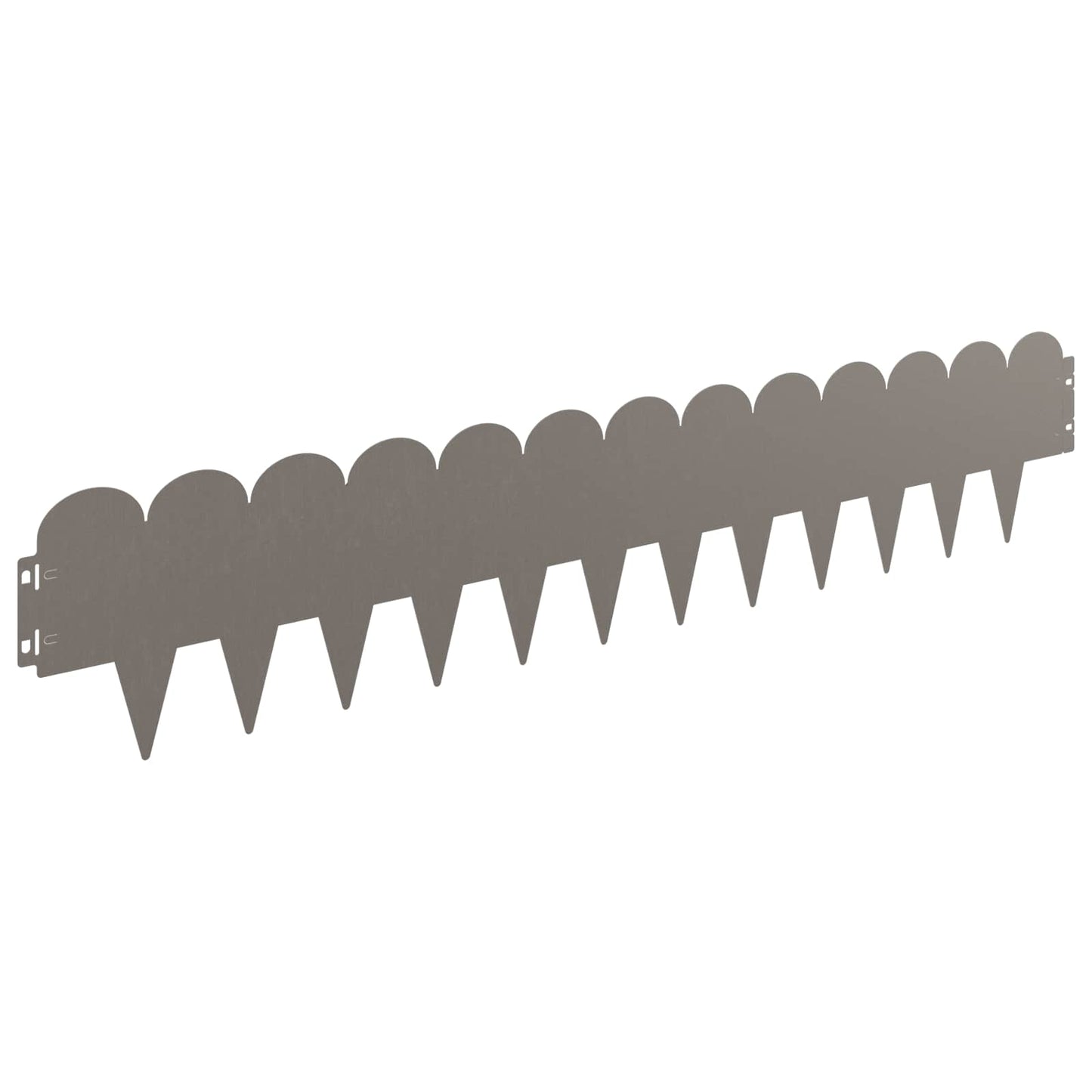 Lawn Edging 30 pcs 103 x 20 cm Steel Rusty