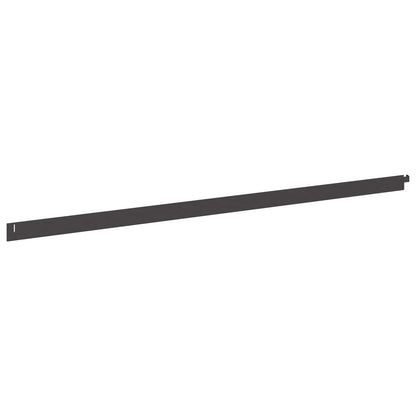Lawn Edging 10 pcs 102 x 4 x 4 cm Steel Black