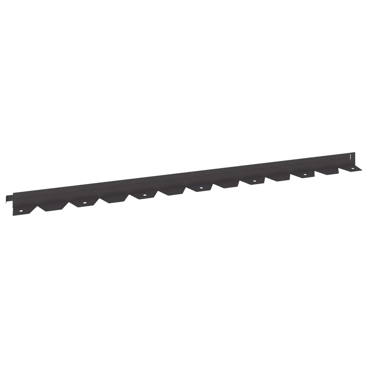 Lawn Edging 30 pcs 102 x 4 x 4 cm Steel Black