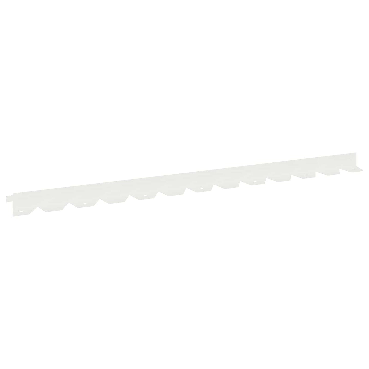 Lawn Edging 20 pcs 102 x 4 x 4 cm Steel White