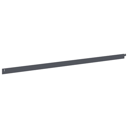 Lawn Edging 20 pcs 102 x 4 x 4 cm Steel Anthracite