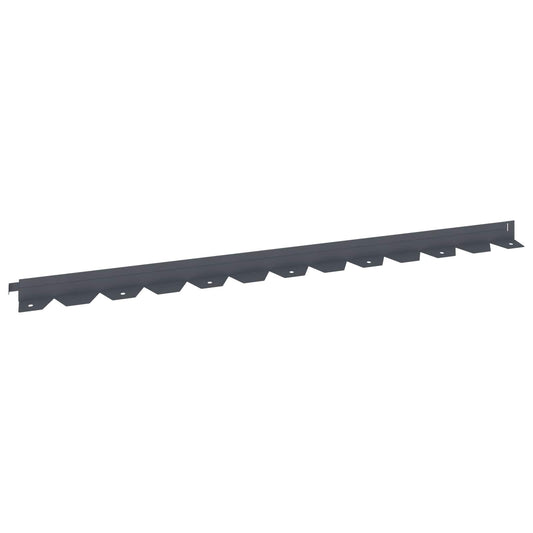 Lawn Edging 30 pcs 102 x 4 x 4 cm Steel Anthracite