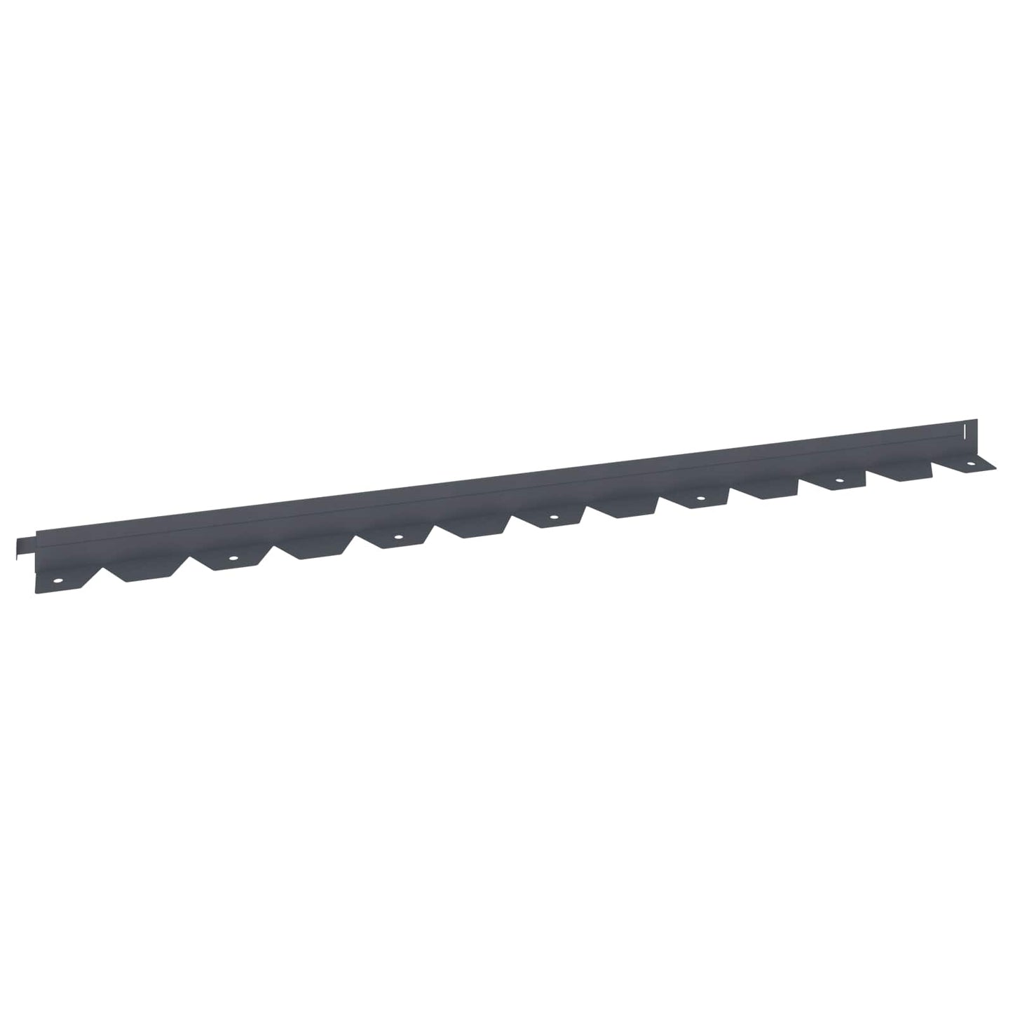 Lawn Edging 50 pcs 102 x 4 x 4 cm Steel Anthracite