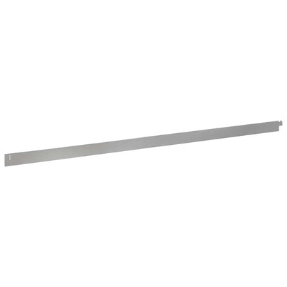 Lawn Edging 30 pcs 102 x 4 x 4 cm Steel Silver