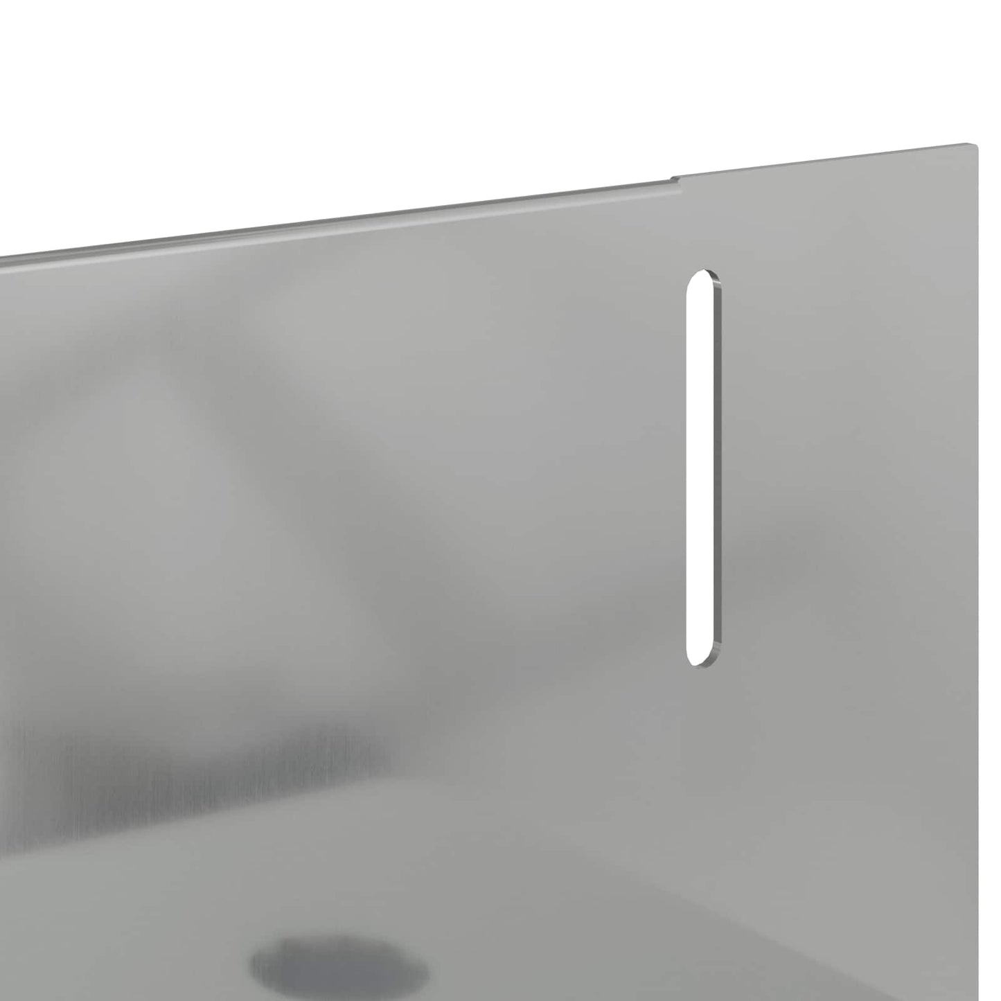 Lawn Edging 10 pcs 102 x 4 x 4 cm Steel Silver