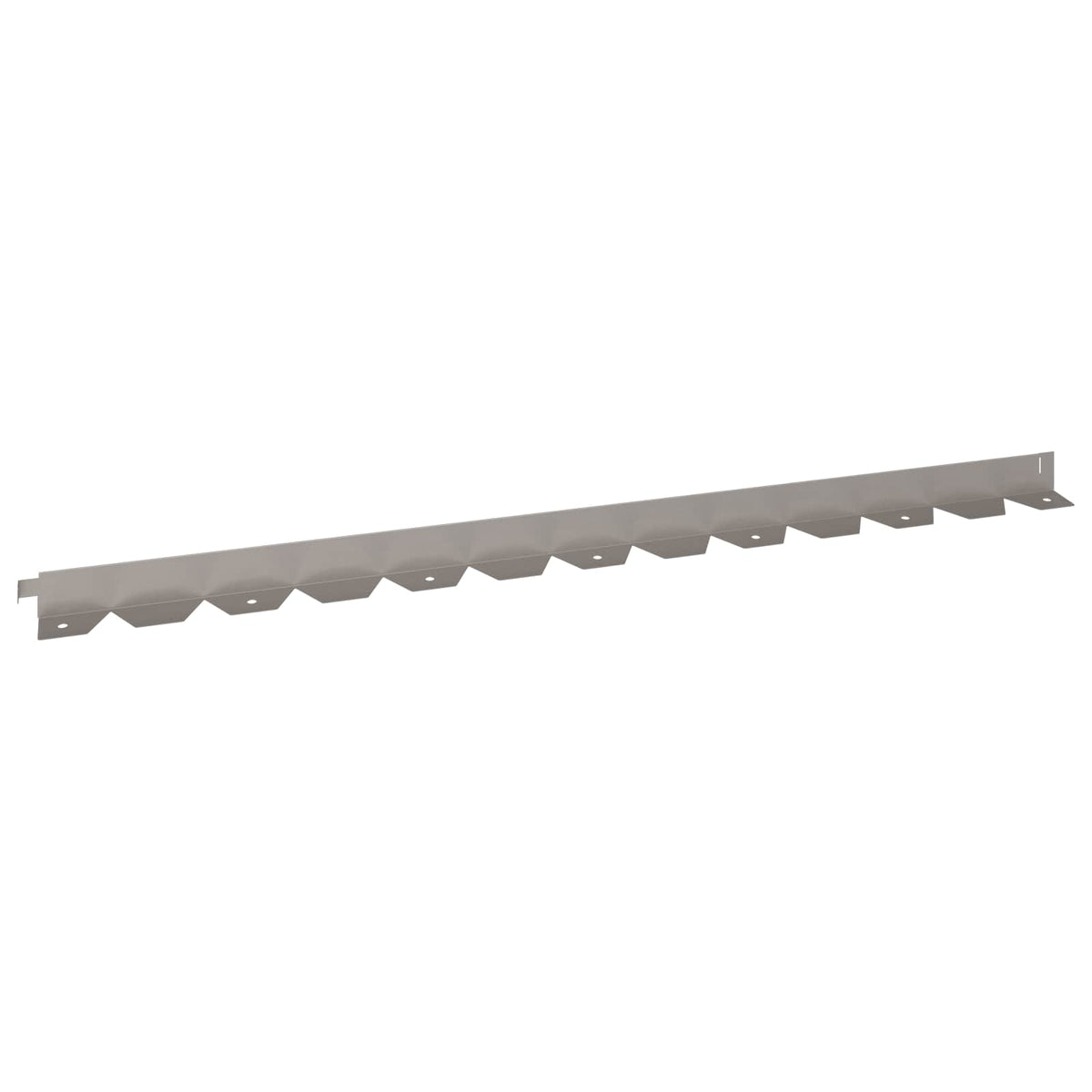Lawn Edging 30 pcs 102 x 4 x 4 cm Steel Rusty
