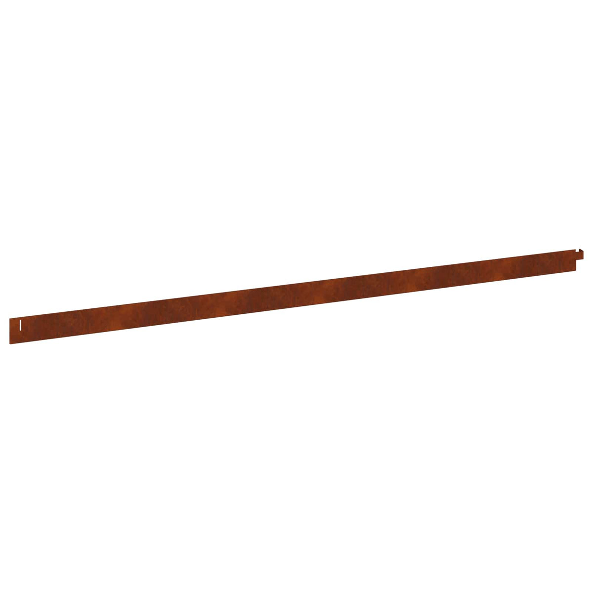 Lawn Edging 50 pcs 102 x 4 x 4 cm Steel Rusty
