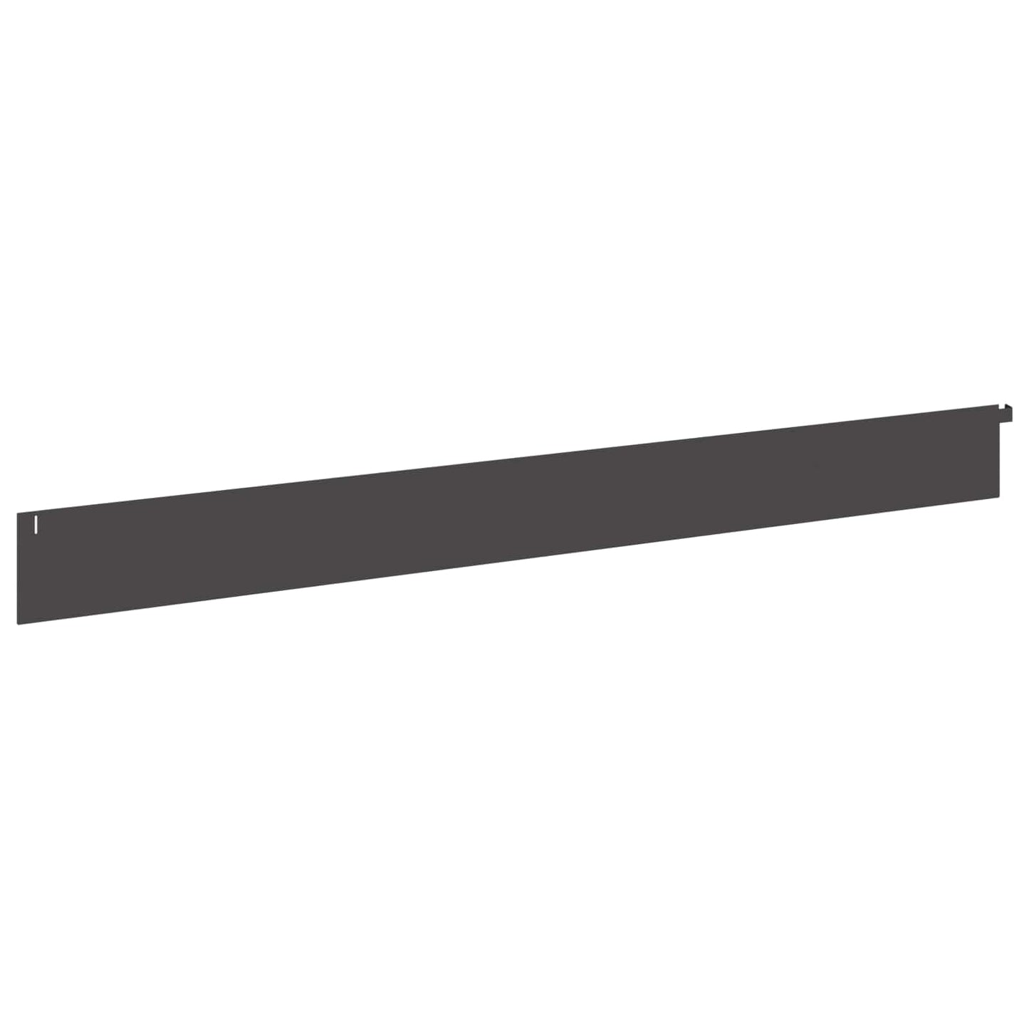 Lawn Edging 30 pcs 102 x 10 x 4 cm Steel Black