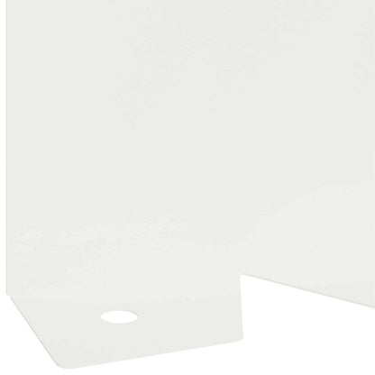 Lawn Edging 20 pcs 102 x 10 x 4 cm Steel White