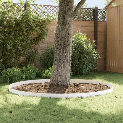 Lawn Edging 20 pcs 102 x 10 x 4 cm Steel White