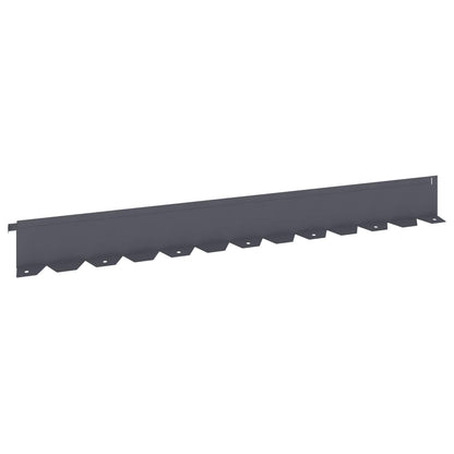 Lawn Edging 20 pcs 102 x 10 x 4 cm Steel Anthracite