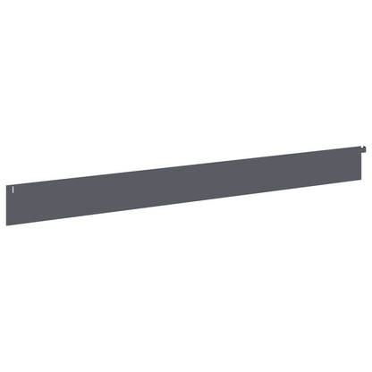 Lawn Edging 20 pcs 102 x 10 x 4 cm Steel Anthracite