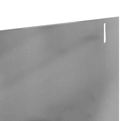 Lawn Edging 10 pcs 102 x 10 x 4 cm Steel Silver