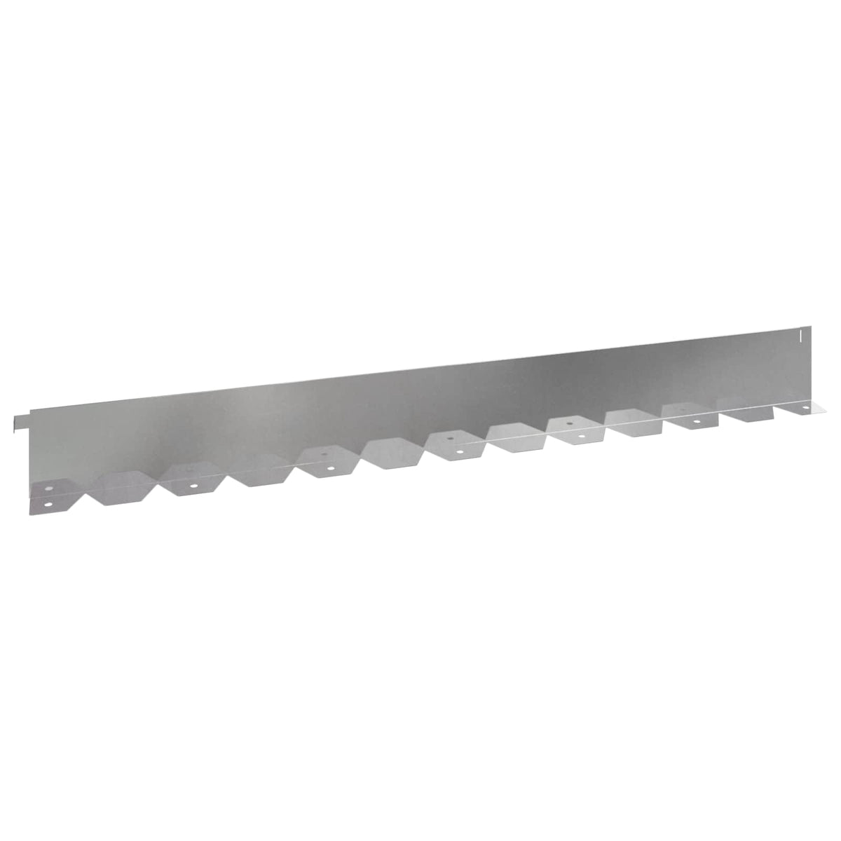 Lawn Edging 20 pcs 102 x 10 x 4 cm Steel Silver