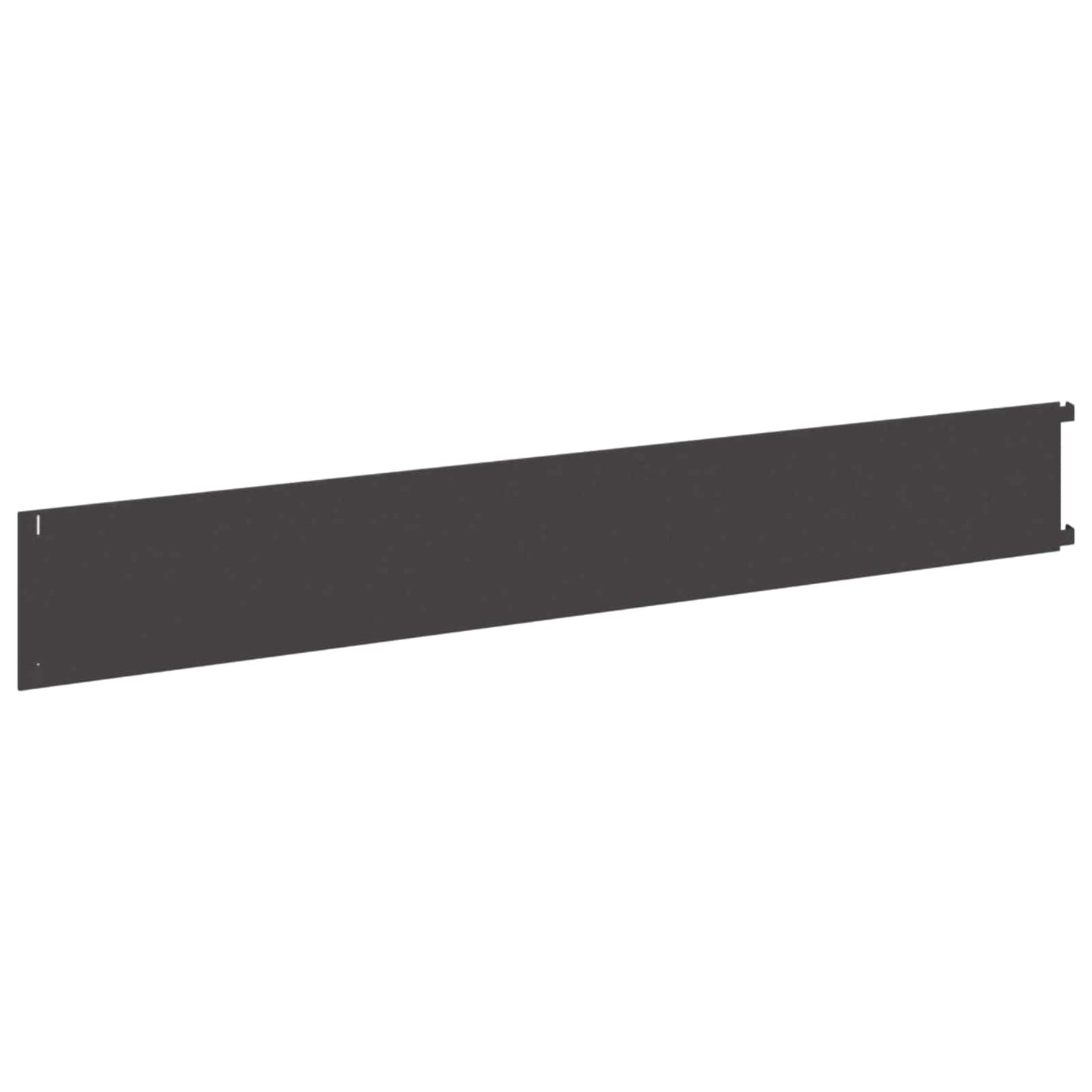 Lawn Edging 20 pcs 102 x 15 x 4 cm Steel Black