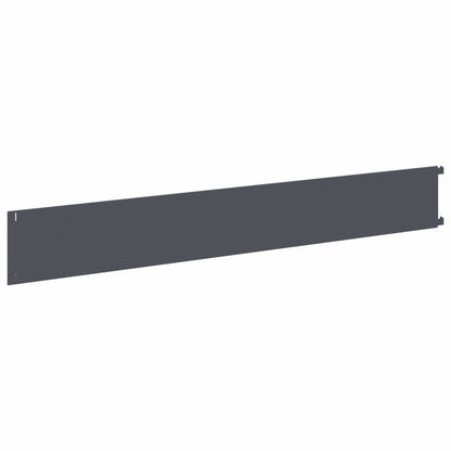 Lawn Edging 10 pcs 102 x 15 x 4 cm Steel Anthracite